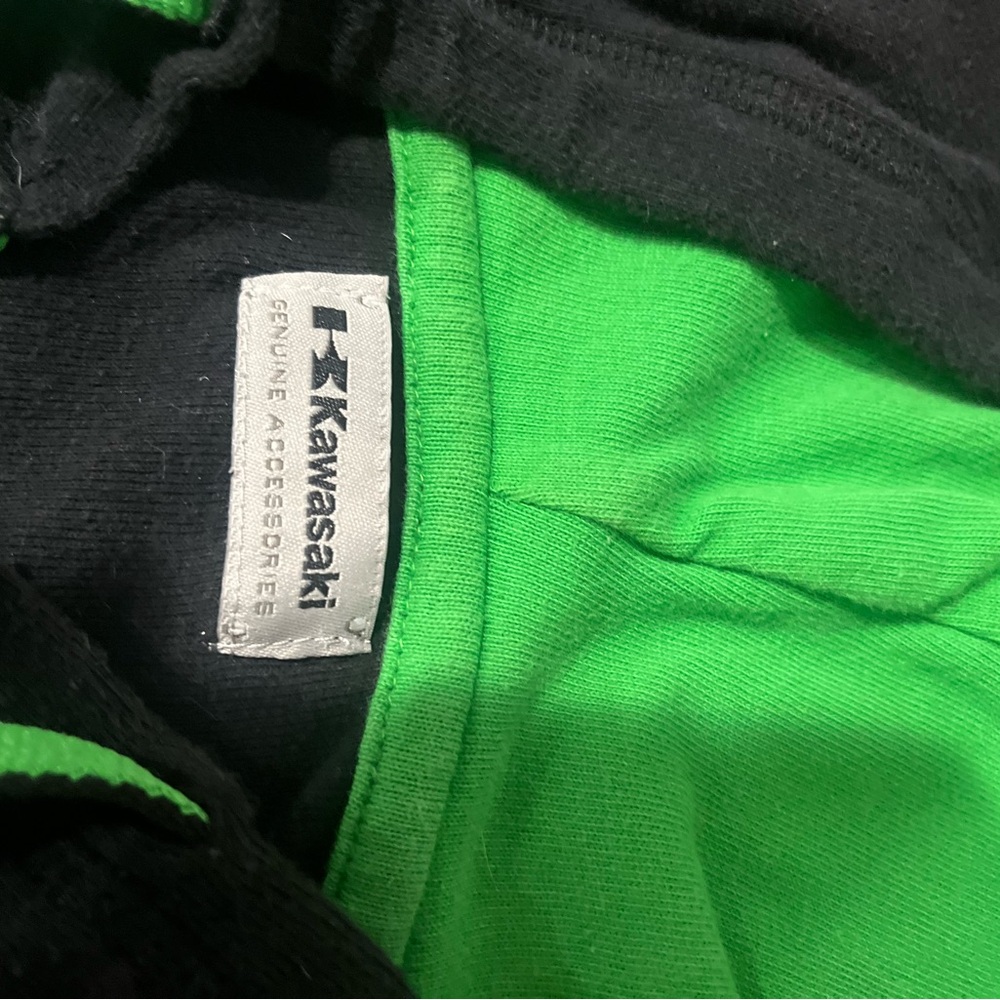 Kawi Girl Black and Green Zip-Up Hoodie - Picture 2 of 3